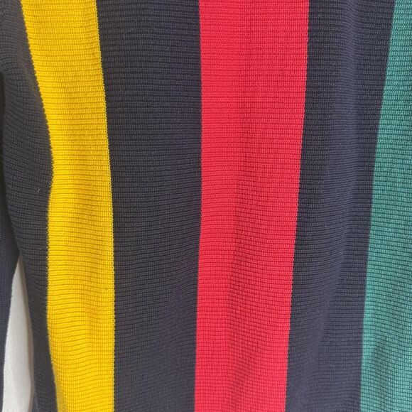 Tommy Hilfiger Sweater S Multicolor Colorblock Stripe V Neck Pullover sweater - Picture 9 of 9